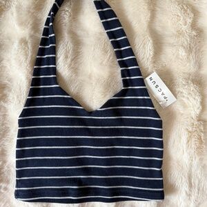 striped crop top